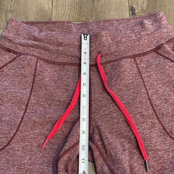 Lululemon Base Runner Jogger Heathered Bordeaux Drama Bon/Bon Sweatpants Size 10 - Picture 12 of 14